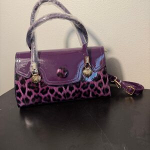 Purple Leopard bag
