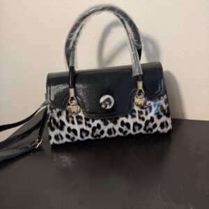 Black Leopard Bag